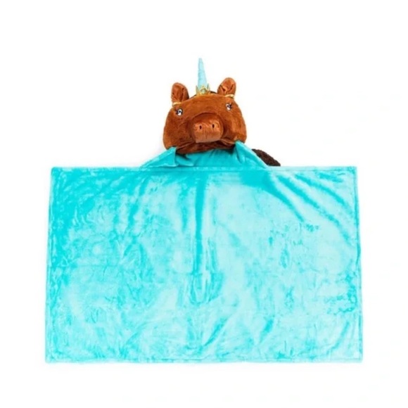 Afro Unicorn Super Soft Kids Adults Hooded Blanket NEW - Picture 4 of 11